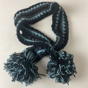 Carolina Amato Scarf Womens Designer brand blue black gray